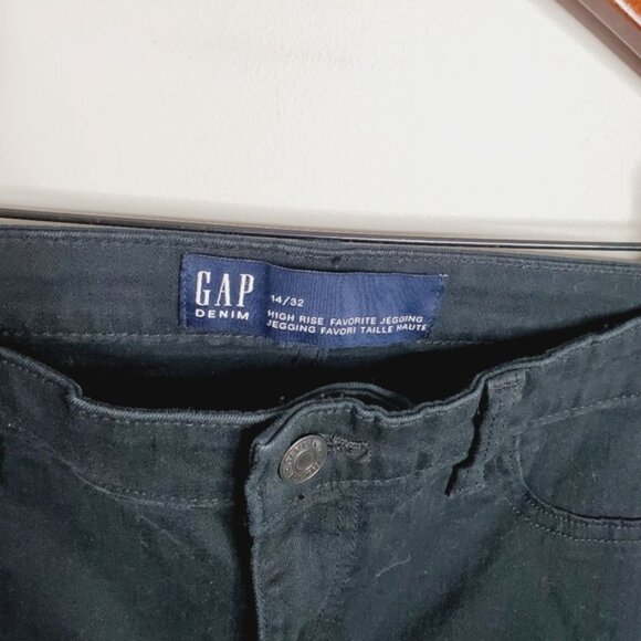 Gap Black High Rise Favorite Jegging Slim Stretch Ankle Jeans 14 - Picture 3 of 9